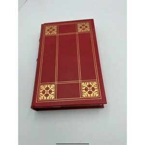Guy de Maupassant Stories Franklin Library 1977 Red Gold Gilt Leatherbound Book
